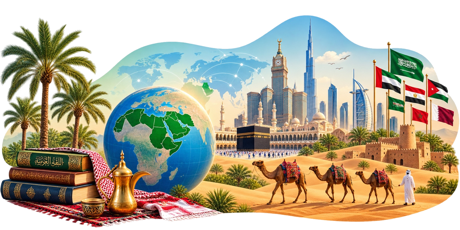The Arab world connected through Modern Standard Arabic