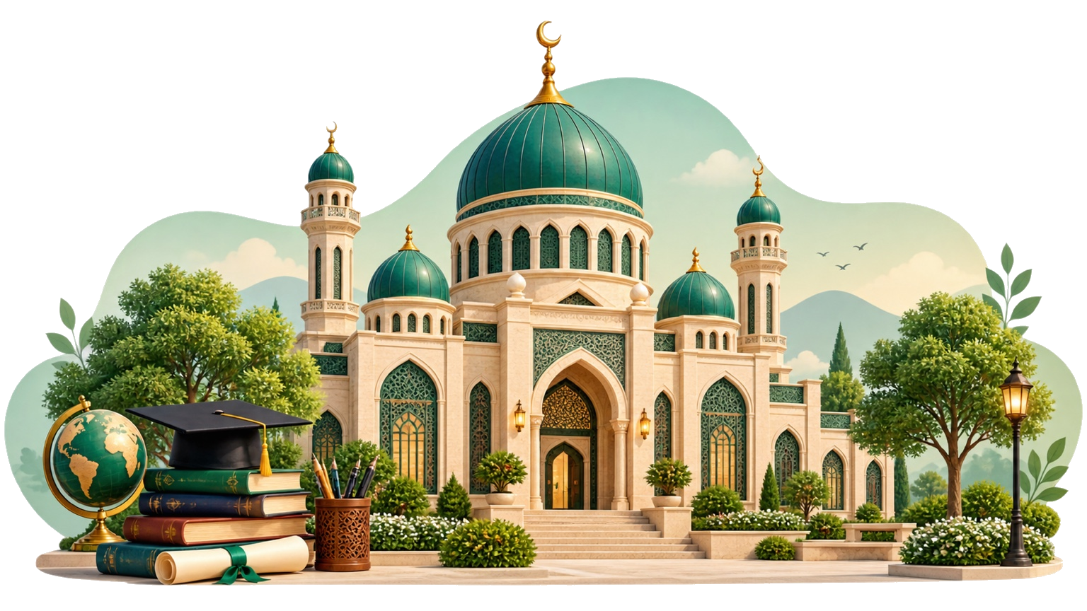 Arabic education, books and an academic learning environment